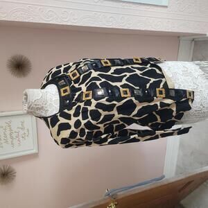 EUC  BEREK cardigan tank sweater set 2 piece tan black tank M